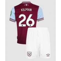 West Ham United Max Kilman #26 Hjemme Trøje Børn 2024-25 Kortærmet (+ Korte bukser)